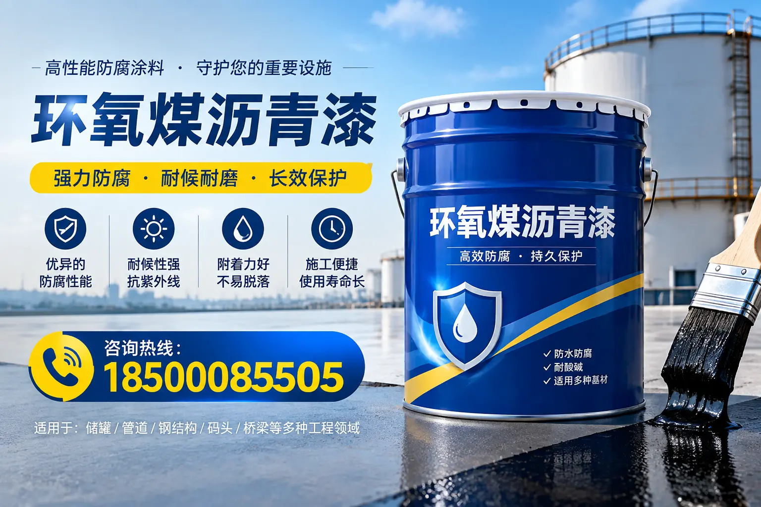 环氧煤沥青漆施工注意事项,确保丽江项目顺利进行
